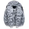 Herrhuvtrakten Tracksuit Winter Fleece Camouflage Suit Warm Velvet Sweatshirt Brand Clothing Men Set Jacket+Pants 2st Blue 220215