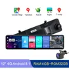 Dashcam 4GB + 32GB Car DVR Specchietto retrovisore 4G Android WIFI Navigazione GPS ADAS Full HD 1080P Videocamera per auto Registratore Cruscotto
