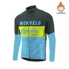 Morvelo-Camiseta de Ciclismo de lana térmica para hombre, Ropa de manga larga para Ciclismo, Ropa de Ciclismo, Maillot de Ciclismo 2021 H1020