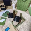 2021 Frauen Weben Leder Hausschuhe Sommer Mode Damen Flache Strand Sandalen Schuh Top Designer Slides mit Box Größe 35-41