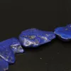 2strands / lot Lapis Blue Raw Blub Tibuise Slab Slice Свободные бусины, Натуральный магнезит Howlite Nugget Кулонки Бусины Ожерелье Ювелирные Изделия