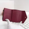 Fashion Designer credit card holder billfold Women Wallets Casual Short Discount classic zippe leather flower plaid With original box woman Coin Purse Wallet LB113
