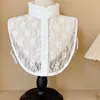 Bow Ties Shirt Lace Faux Colliers pour femmes Doll d'automne False Collar Decorative Stand Ablète Dette détachable Blouse Fuax Donn22