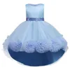 Filles robe princesse formelle première Communion enfants fête robe de mariée enfants es pour anniversaire Vestido 210508