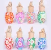 Hanging Rope Polymer Clay Empty Bottles 15ML Essential Oil Perfume Cars Decoration Mix Colors Car Diffuser Bottle SN3888