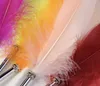 Single Retro Quill Pens Large Goose Stationery Gift Color Feather Ballpoint Pen Inclusive Office School Writing Supplie SN5298