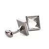 Crystal Cufflinks Purple Square Diamond Business Shirt Cuff Link -knop Haakjes voor mannen Fashion Jewelry Will en Sandy