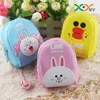 Casual Cartoon Mini Backpack zipper Coin Bag Women Small Wallet mix color Fashion Pu Keychain Purses Student Kid Cute Headphone Money Hand Pouch