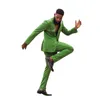 Мужские костюмы Blazers Уникальный стиль 2 шт. Мужчины портной зеленый мода костюм свадебный жених смокинг пальто причинно-выпускной
