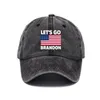 DHL 2022 Party Hats permite ir a Brandon FJB Dad Beanie Cap impreso gorras de béisbol lavado algodón dril de algodón gorro ajustable BN19
