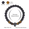 8 мм натуральный камень Tiger Eye Bead Strands Bracelets Gun Metal Plated Wolf Charm Bracte для оптом