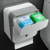 Tuvalet Kağıdı Rulo Tutucu Kağıt Havlu Tutucu Organizatör Tepsi Duvara Monte WC Doku Armatürü Standı Kutusu Raf Banyo Aksesuarları 210320
