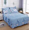 Ruffle sängkläder trendig hushållsäng kjol för flera size sängkläder madrass bra sängkläder med kudde f0067 211007