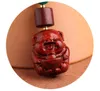 Chaveiro mão-tecido criativo anéis de pau-rosa Botão de paz pingente de pingente