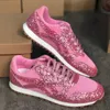 Scarpe da donna economiche di alta qualità Sneaker di design di lusso Sneakers basse in pelle con paillettes Scarpe casual autunnali Taglia grande 35-43