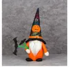 2023 Forniture per feste di decorazione di Halloween Rudolph nano bambola senza volto cappello di zucca pipistrello gioielli