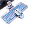 Ensemble Clavier et souris mécaniques filaire USB ordinateur portable clavier de jeu Pc Teclado Clavier Gamer Completo Tastiera Rgb Delux C6971384