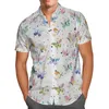 Chemises décontractées pour hommes Darts 3D Beach Hawaiian 2021 Chemise d'été à manches courtes Streetwear surdimensionné 5XL Camisa Social Chemise Hom297q