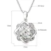 Lockets stjärna av David 3CT Real Moissanite Necklace Pendant for Women Diamond Silver 925 Wedding Jewets Gifts Female Certificate277e