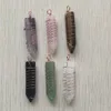 Arrowhead Chakra Reiki Healing Pendulums Charms Natuurstenen Hanger Amulet Crystal Meditatie voor Mannen Vrouwen Sieraden Maken Groothandel