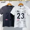 DSQ 패턴 티셔츠 D2 Phantom Turtle 2020SS 새로운 남성 디자이너 T 셔츠 파리 패션 Tshirts 여름 남성 최고 품질 100 % 코튼 704