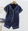 Designer Summer Children's Pyjama Sets Kids Designe Clothes Girls Boys Baby Cartoon Bear Home Wear Two-Piece Set Short-Mouwen Suit Child