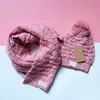 2021 Winter Knitting Caps Scarves Set Fashion Women Crochet Beanies Warm And Soft 5 Colors Whole1531441