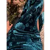 Abbigliamento etnico Stile cinese Elegante abito Qipao Moda Donna Slim Cheongsam Oriental Lady Party Abiti da sera goffrati vintage