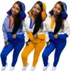 Femmes Laine Mélange Survêtements Mode Épais Polaire À Capuche Vestes Pantalon Survêtement Tenues Designer Femme Zipper Hoodies Deux Pièces Pantalon Ensembles