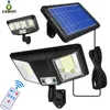 Solar Light Split Wall Lamp LED Rotatable Outdoor Indoor Waterproof With Body induction Bright Lighting For Courtyard