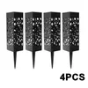 Lampes à gazon 2 pièces lumière solaire décoration jardin lampe creuse lumières extérieures voie LED étanche lumières pelouse