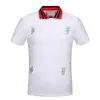 Polo d'été classique décontracté pour hommes, T-shirt MedusaS à manches courtes, motif Floral brodé à col bas, hauts Design