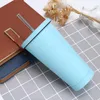 Tassen Kreative Mode 304 Edelstahl Wasser Tasse Thermobecher Mit Deckel Kaffee Stroh Getränke Haushalt Büro Verwenden