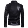 Motorrad-Lederjacke für Herren, lässig, Bikerjacke, Slim-Fit, Reißverschlüsse, für Herren, Kunstlederjacken und -mäntel, M-5XL