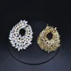 Stud Be 8 Luxury Semi-sektorörhängen Top Quality Cubic Zirconia Earring Ankomst smycken Boucles D'Oreille Bijoux E780