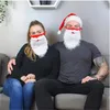 Christmas Santa Claus Beard Face Masks Helmets Holiday Party Costume Reusable Collection Stylish Fashionable Washable Decorations for Adults Motorcycle Bicycle