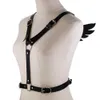 Imbracatura per il corpo in pelle con ali sexy Moda donna Goth Punk Strap Festival Ragazze Lingerie Gioielli Cosplay