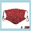 Организация домашнего хозяйства Home Gardensequins Designer Respirator Mask Maskable мягкий хлопковой лицо рта рот er против ветроизотата