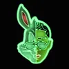 Skor Tillbehör 1 Rolig Lysande Dekoration Bad Rabbit Star Planet Sko Buckle Croc Jibz Barnens julklapp 220301