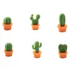 6 pièces mignon Mini Cactus bonsaï aimants pour réfrigérateur autocollants pour réfrigérateur succulente plante verte autocollant magnétique accessoires de cuisine