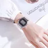 Electronic Watches For Women Rose Gold Silicone Strap Transparent Dress LED Digital Wristwatch Sport Clock Relogio Feminino Wristw269R