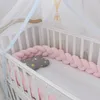 Born Boy Girl Cot Protector Knot Braid Pillow 방향 장식 14M1495857을위한 침대 침구 세트에 첫 워커 베이비 침대 범퍼