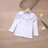 女の子服セット冬の秋の服の人形襟長袖+ストラップドレスかわいい子供たち子供服スーツ210611