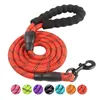 Nylon Reflective Dog Leashes Outdoor Running Training Silna trakcja Liny dla szczeniaka 1.5Meters Pet Dogs Trwała smycz