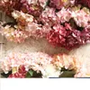 Fiore artificiale ortensia decorazione domestica bouquet da sposa fiore sposa bouquet strada piombo seta fiore finto muro Natale
