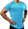 240 hombres Spring Sporting Top Jerseys Tee Shirts verano manga corta fitness tshirt algodón para hombre ropa deportes camiseta