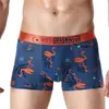 Flamingo Pattern Cotton Women Male Underwear Couples Underpants Fashion Breathable Soft Mens Cueca Calzoncillos Seamless Panties H1214