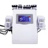 6 i 1 bantningsmaskin 40K Ultraljudsfettsugning Kavitation 8 dynor Laser Vakuum RF Skin Care Salon Spa Skönhetsutrustning