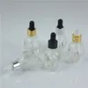 8ml skalle form glas dropper flaska glasögon pipett för eteriska oljor aromaterapi lab kemikalier