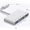 USB Hubs Type C Card Reader USB-C to SD TF USB3 0 Ports Connection 5 in 1 Smart Memory Cards Readers Adapter for Macbook Pro Type-318T